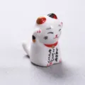 Reposa palillos de cerámica gato de la suerte japonés, estilo E, medida 4x2.5x4cm - Gato de la Suerte (05)