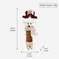 Dimensioni dettagliate del pupazzo di neve natalizio in peluche a molla, altezza 22cm. - Stile Renna Oro Beige (QYL1536)