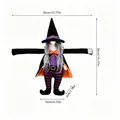 Dimensioni fermatenda peluche strega Halloween: 35 cm x 36 cm con misure dettagliate - strega