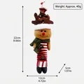 Ornamento di renna di Natale in peluche con zampe a molla e dimensioni del prodotto - Stile Renna Classico Rosso Verde (QYL1537)