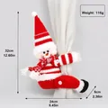 Fermatenda a pupazzo di neve in peluche per Natale con dimensioni e peso indicati - Pupazzo di Neve Rosso