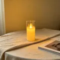 Realistisches warmgelbes LED-Elektronik-Kerzenlicht mit transparentem Acryl-Gehäuse - 5.5*10 Bullet-Kopf