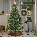 1.2m high-end artificial Christmas tree set with warm lights and decorative star topper - With Lights and Tree Skirt / 1.2m (120cm)
