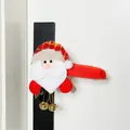 Copertura per maniglia porta Babbo Natale con campanelli dorati per decoro natalizio - Babbo Natale