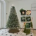 3-meter Christmas tree set with lights and clear ornaments for home decoration - Without Tree Skirt / 3 Meters