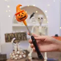 Handheld orange Halloween pumpkin glow stick with witch hat for party decoration - Orange Pumpkin