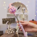 Festive pink Halloween pumpkin glow wand with spring neck and witch hat for kids parties - Pink Pumpkin