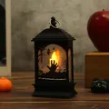 Lanterna LED decorativa di Halloween con sagome spettrali per decorazione da tavolo festiva - Stile Mano di Fantasma