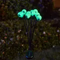 Luces solares de jardín con forma de ojo para Halloween con esferas LED verdes - Verde / 8 Cabezas
