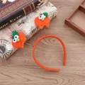 Diadema de Halloween con lindos personajes de calabaza naranja sobre resortes para disfraces - Patrón de Calabaza / Naranja