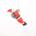 Dettaglio di Babbo Natale rampicante di 25 cm su corda per decorazioni natalizie - 25cm Una Persona Corda
