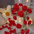 Rote LED-Rosen-Lichterkette für romantische Innen- und Partydekoration im Zimmer - 1.5m 10LED Batterie / Rot