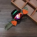 Glowing Halloween sequin slap bracelet for kids featuring a cute character design - Glowing Pumpkin with Hat