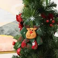 Cute plush reindeer Christmas tree ornament for festive holiday home decorations - Tree Shape Reindeer