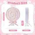 Decorative pink foam Christmas lollipop tree topper with glitter and spring base - Pink Lollipop Tree Topper (EJ0255S)