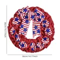Patriotischer Unabhängigkeitstag-Kranz aus rotem Sackleinen mit US-Flaggen-Motiv - 36cm