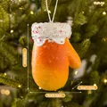 Addobbo natalizio festivo a forma di guanto di pan di zenzero per l'albero decorato - Omino di Pan di Zenzero [Guanto]