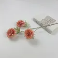 Realistic artificial orange calendula flower spray for wedding and photography props - Rose