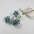 Elegante fiore di calendula artificiale azzurro per decorazioni nuziali e set fotografici - Blu Acqua