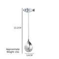 Cuillère à mélanger créative en acier inoxydable 304 en forme de poisson avec dimensions exactes - Petit poisson (E)
