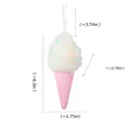 Addobbo natalizio a forma di gelato color macaron con misure dimensionali esatte - Gelato / rosa ciliegia