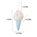 Decorazione natalizia appesa a forma di gelato macaron con misure molto dettagliate - Gelato / Blu da Sogno