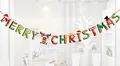 Bannière festive MERRY CHRISTMAS avec renne pour décoration de scène de Noël en intérieur - Style Créatif Z-1