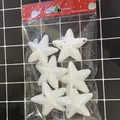 6pcs white glitter foam star Christmas tree ornaments in package - Snow Star (8cm) / Set of 6