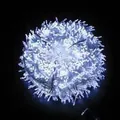 Bright cool white LED string lights for Christmas wedding festive outdoor decoration - 10M 100 LEDs Plug-in / Warm White