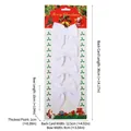 Set of 4 large white velvet Christmas bows for festive holiday tree and window decor - 4 Pieces/Pack (9*10cm) / Cream White