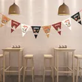 Banderole décorative de Noël avec drapeaux triangulaires et message Joyeux Noël - Drapeau Triangulaire S-7