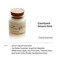 Courtyard leisure time 20ml scented candle trial sample jar with fruity floral fragrance - Garden Leisure / 20ml / White