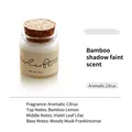 Travel size scented candle sample with cork lid in Bamboo shadow faint scent for home fragrance - Bamboo Shadow / 20ml / White