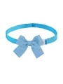 Adjustable blue waffle fabric pet bowtie collar for small dogs and cats stylish - Blue
