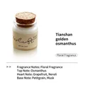 Tianshan Golden Osmanthus scented candle sample, 20ml travel size floral fragrance gift - Osmanthus / 20ml / White