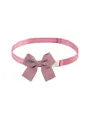 Adjustable pink pet bow tie collar with waffle texture for cats and dogs - Pink