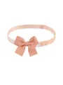 Adjustable peach waffle bow tie for cats and dogs, fashionable pet collar accessory - Champagne