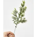 Realistic green artificial PE pine needle branch for Christmas wreath decoration - Small Leaf Pine Branch (SZ08)