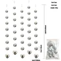 Sparkling mirror disco ball hanging strings for festive party and Christmas wall decor - 3cm+6cm (1.5m Heart String)