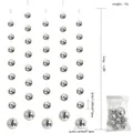 Silver disco mirror ball string hanging decoration 1.5m length for party scene decor - 3cm+5cm (1.5m Round Ball String)