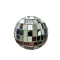 Silver mirror disco ball for party stage decoration and elegant cake topper ornament - 7cm Bare Ball / Silver