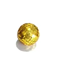 Sparkling golden glass mirror disco ball ornament for festive party and cake decoration - 3cm Bare Ball (Gold)