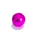 Magenta mini mirror glass disco ball for festive party decoration and cake topper ornament - 2.5cm Bare Ball (Rose Red)