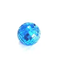 Shiny reflective blue disco mirror ball for party stage decoration and cake toppers - 2.5cm Bare Ball (Lake Blue)