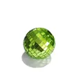 Sparkling green glass mirror disco ball for party stage decor and cake topper ornament - 2.5cm Bare Ball (Fruit Green)