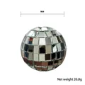 Shiny 6cm silver mirror glass disco ball for party stage decoration and cake topper - 6cm Naked Ball / Silver