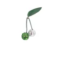 Reflective mirror cherry disco ball pendant for birthday party and Christmas decoration - 3cm / Green + Silver