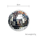 Professional 8cm reflective silver mirror disco ball for party stage and cake decoration - 8cm Naked Ball / Silver