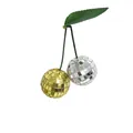 Cherry-shaped disco mirror balls in gold and silver for festive party decoration items - 4cm / Gold + Silver