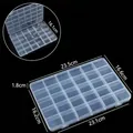 Boîte de rangement professionnelle en plastique à 24 compartiments pour bijoux et composants - 3018 compartiments 30 grilles / 23.5*16.6*1.8CM
